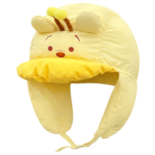 迪士尼系列可爱维尼小熊雷锋帽子女冬季保暖防风护耳亲子滑雪帽潮