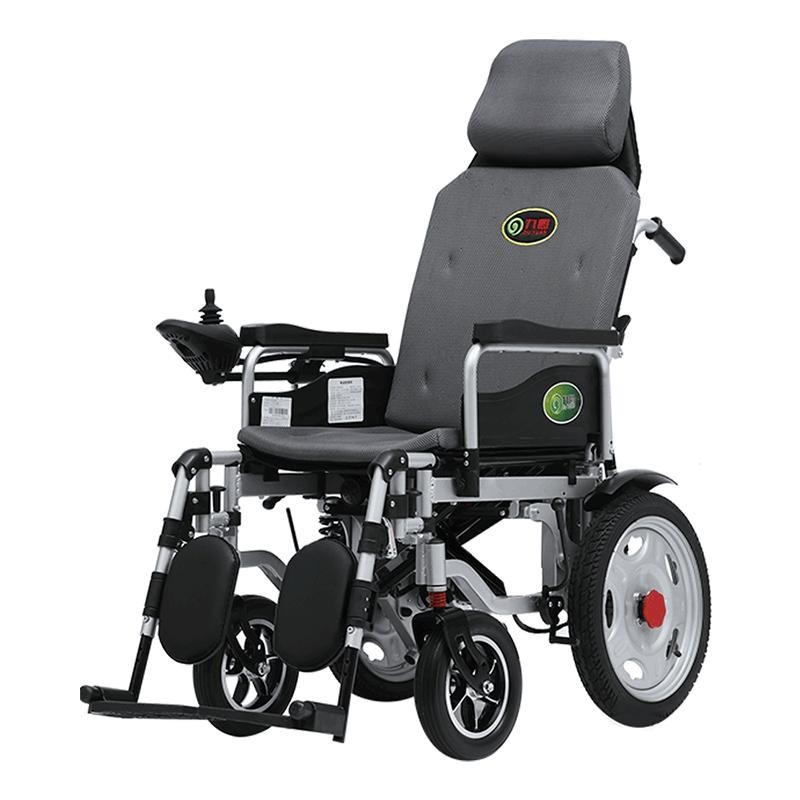 九圆电动轮椅免充气实心轮胎智能全自动老人专用代步车残疾人四轮