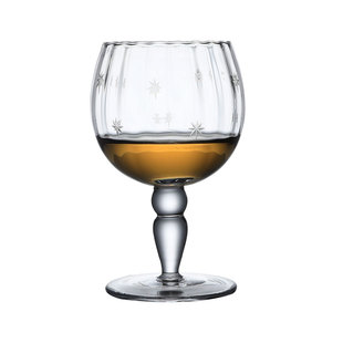 北欧极简!星星呱噪杯 水晶玻璃高脚杯 中古杯啤酒杯饮料杯芬兰风