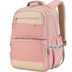 卡拉羊书包女生初高中学生减负护脊防下坠男生大容量轻便双肩背包