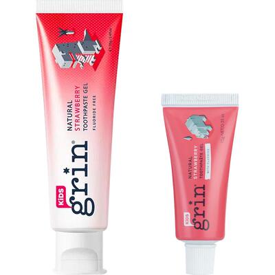 grin防蛀护龈儿童无氟牙膏成长装