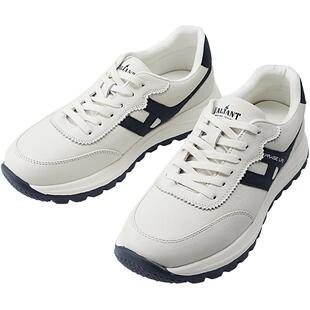 HLA/海澜之家抽绳系带休闲鞋2025新款字母印花圆头头层牛皮鞋子男