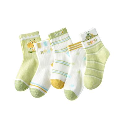 儿童袜子男童纯棉中筒袜夏薄款
