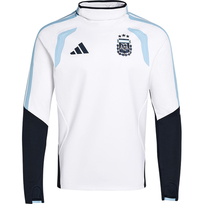 Adidas/阿迪达斯正品2025冬季款男士套头立领拼接足球上衣JY7040