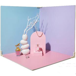 PVC肌理磨砂水泥板ins风拍照道具定制拍摄背景板白色背景墙创意摆件产品美甲美食蛋糕烘焙场景布置背景布摄影