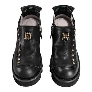 编界Rewrite 铸 金属德比鞋厚底孟克鞋绅士雅痞男女皮鞋2024ss