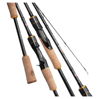 光威黄蜘蛛二代路亚竿ml调泛用碳素超轻硬鱼竿fuji-o环翘嘴鲈鳜鱼