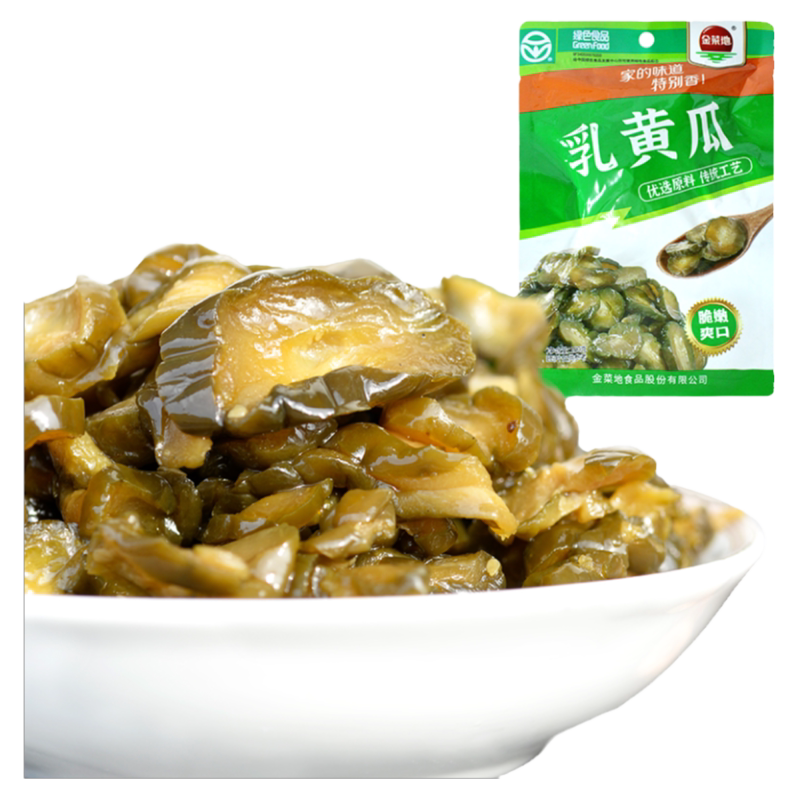 金菜地微辣100g乳黄瓜酸酱瓜即食泡菜酱菜咸菜腌菜下饭菜安徽特产