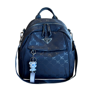 小众风印花轻便双肩包女2025新款高级感牛津布旅行两用登山背包潮