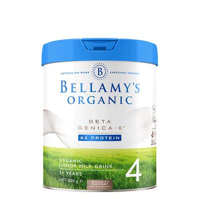 【官方正品】贝拉米白金版有机A2蛋白DHA配方儿童奶粉4段800g/罐
