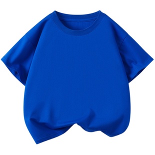 小希望童装短袖夏季儿童男女童纯色无图案宽松中大童纯棉T恤半袖