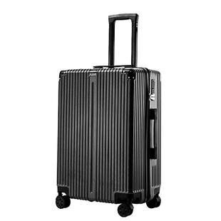行李箱新款双层防爆拉链密码箱子纯pc材质结实耐用拉杆箱男可扩容
