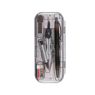 晨光圆规尺子套装学生用专业绘图工具初中生考试专用小学生教师金属可夹笔替换笔芯高精度三角尺直尺圆规套装