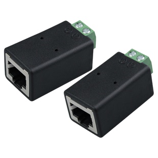 RJ45母头转485端子 RJ45母转2PIN接头端子A接PIN3 5+B接PIN4 6