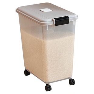 装米桶家用50斤防虫防潮密封面粉储存罐食品级大米收纳盒米箱米缸