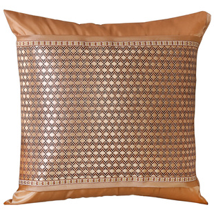 夏季双面凉席抱枕套夏天客厅沙发靠枕套冰丝靠背垫大靠垫套不含芯