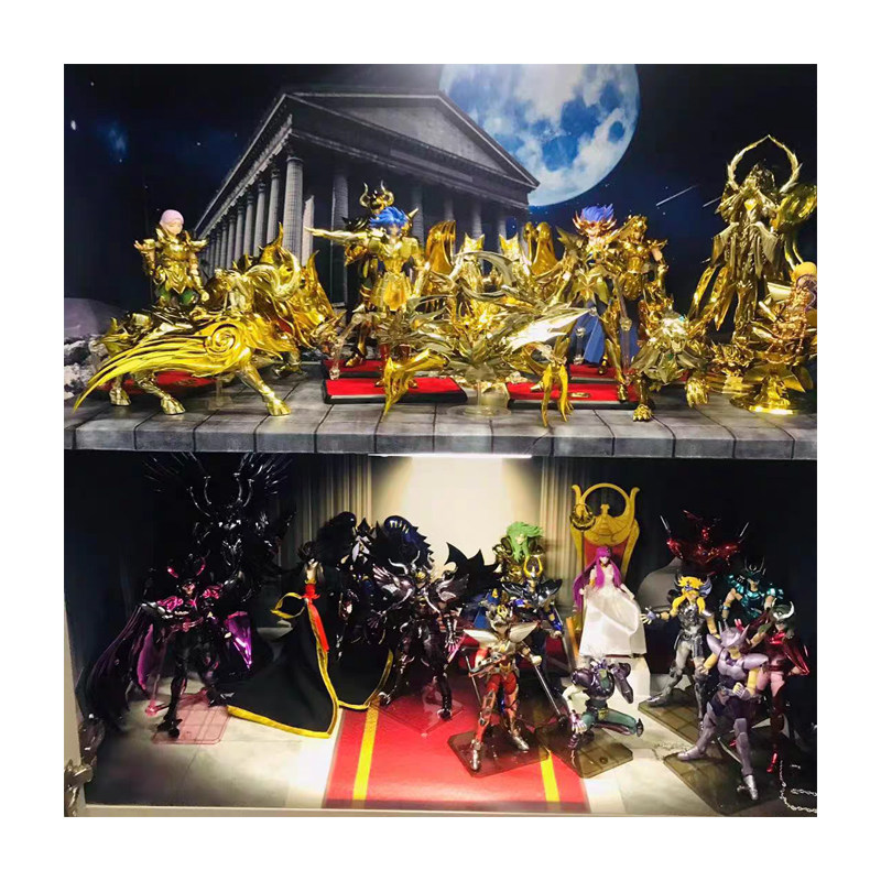 圣斗士北欧神斗士圣衣神话ex手办盒贴纸场景摄影布景展示柜背景图