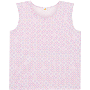 铜牛汗布印花女背心 春夏新色家居打底衫背心中老年女VB082