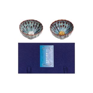 敦煌研究院双盏茶杯敦煌文创非遗工艺品茶具套装敦煌文创新婚礼物