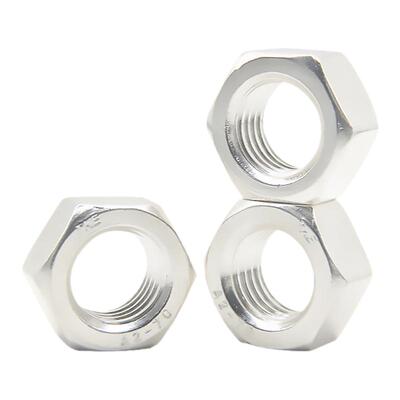 304不锈钢镀银六角螺母工厂直营