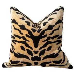 美式奢华抱枕沙发客厅靠垫名宿酒店抱枕套定做割绒面料厂家批发