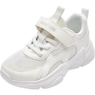 巴拉巴拉童鞋儿童运动鞋透气男童女童鞋子潮流秋小白鞋网鞋慢跑鞋