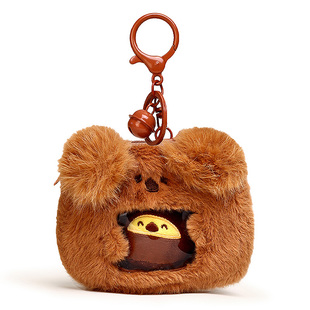 YUYI可爱考拉熊公仔钥匙扣零钱包耳机包证件卡包吧唧包挂件收纳包