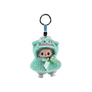 4.0labubu娃衣~可爱黄色布丁狗毛绒娃娃衣服潮玩挂件配饰可穿戴衣