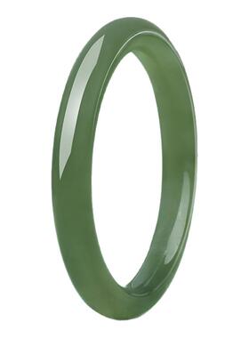 【新品】诗普琳 瑞玉系列 和田青玉平安镯 手镯手饰送妈妈送女友