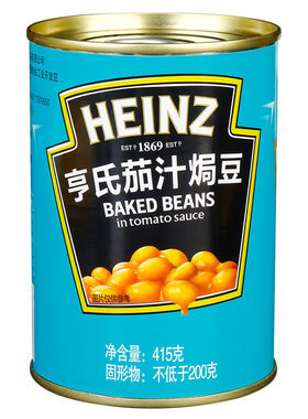 亨氏茄汁焗豆罐头黄豆罐头下饭菜