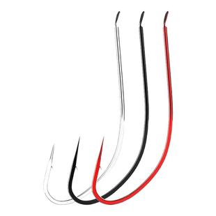 日本进口秋田狐有倒刺鱼钩细条狐赤长柄散装钓鱼红虫白条垂钓鲫鱼