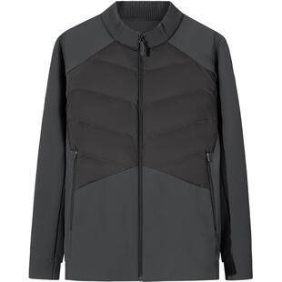 安踏冠军全天候系列 非凡夹克拼接管道羽绒服男立领外套152510615