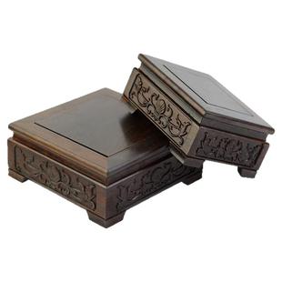 红木底座长方形实木底座花瓶木质奇玉石摆件紫砂壶正方形佛像底座