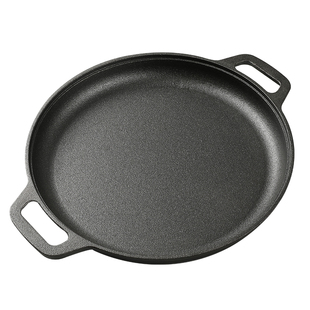 加厚铸铁烙饼锅家用煎饼果子鏊子做手抓饼平底锅煎鱼无涂层不粘锅