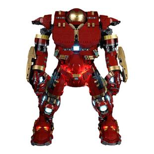 KGBOX乐高76210反浩克装甲钢铁侠积木配套LED灯光灯饰透明展示盒