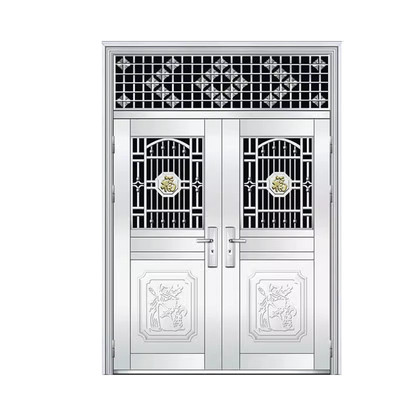 飞群平开浙江永康不锈钢定制大门