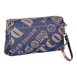 盛装舞步手拿包新款韩版潮流帆布零钱包女士化妆包品牌手包8055