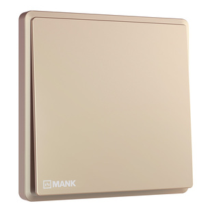 曼科开关插座面板一开五孔10A二三插带开关86型电源空调J53金色