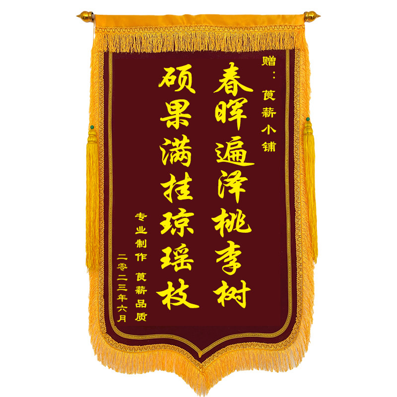 锦旗定制定做感谢医生护士幼儿园老师赠驾校教练美容院送月嫂物业