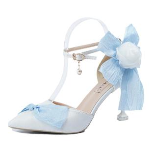 玫瑰誓约 新色一只冲天兔原创手工lolita鞋子高跟洛