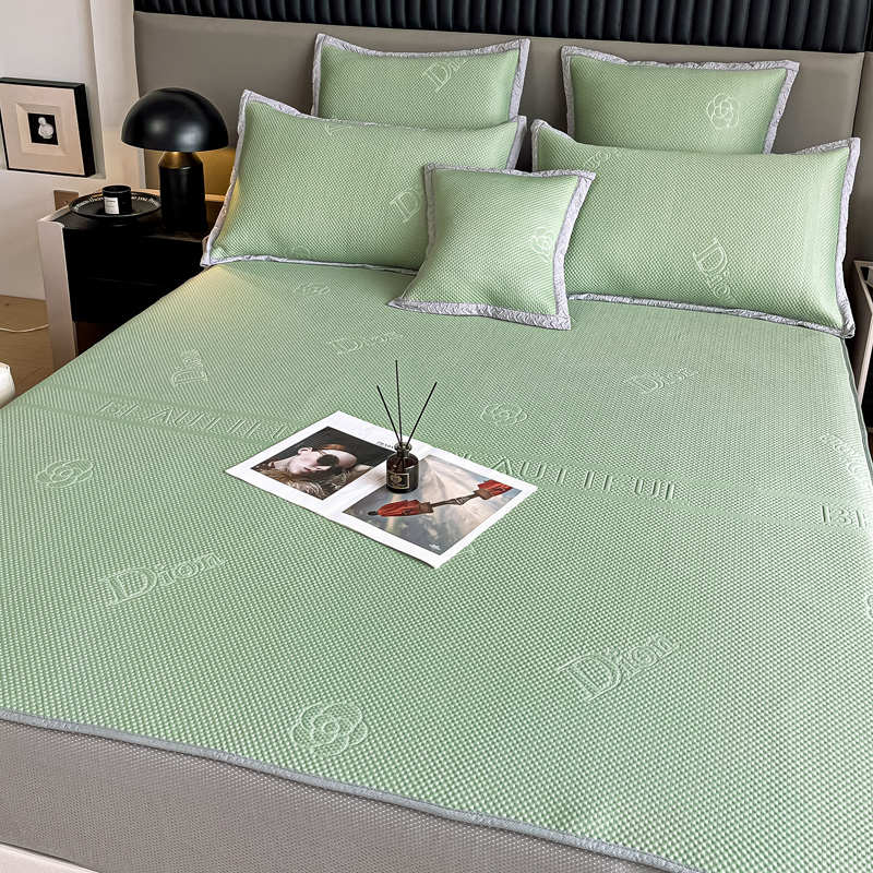 夏季轻奢A类凉感冰豆豆凉席床笠款1.8x2x2米空调席子冰丝席可水洗