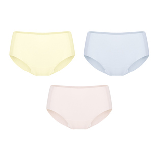 FIRSTMIX【三条】亲肤透气中腰女士内裤Zero系列超薄贴合三角裤