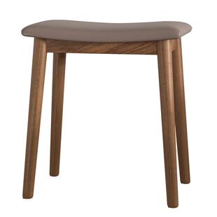 实木化妆凳高级感梳妆凳子简约梳妆台椅子马鞍凳卧室餐厅家用板凳