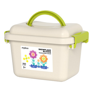 mideer弥鹿雪花片拼插积木益智拼装幼儿园宝宝儿童大号加厚玩具