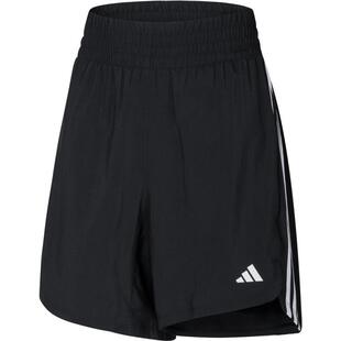 adidas阿迪达斯女子PACER WVN HIGH三条纹运动训练短裤IT7760