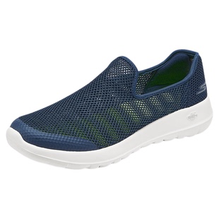 斯凯奇男鞋夏新款一脚蹬健步鞋网面透气软底休闲运动鞋大网眼