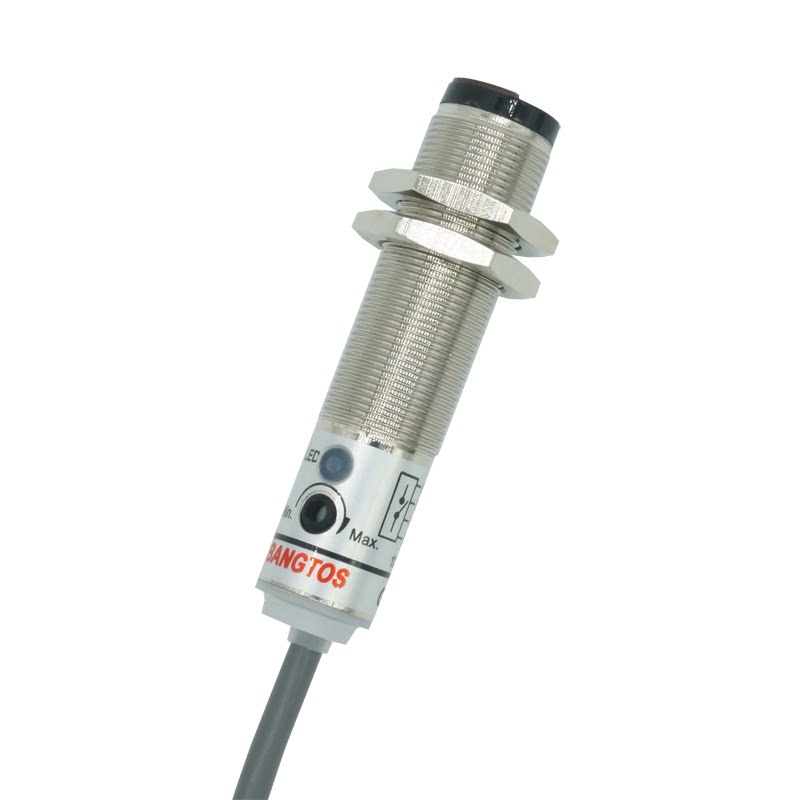 邦拓斯M18光电开关24V传感器NPN/PNP漫反射感应电眼探头GD-30ENP