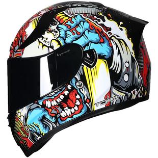 TORC头盔特大码4XL摩托车全盔男女冬季街车双镜片防雾机车四季3c