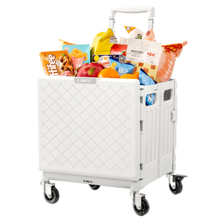 露禾买菜小拉车折叠万向轮漫展小推车拉货取快递露营野餐拉杆拖车