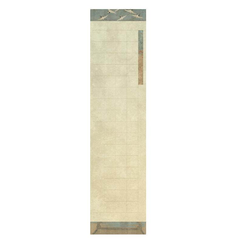 文必升微喷蜡染国展四尺整张全开五言七言绝句书法创作比赛参展20格28格56格40格半生熟竖式方格子毛笔纸宣纸